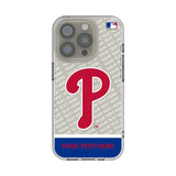 Philadelphia Phillies Personalized EndZone Plus Clear Phone Case for Apple iPhone