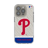 Philadelphia Phillies Personalized EndZone Plus Clear Phone Case for Apple iPhone