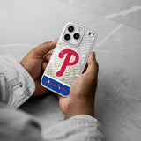 Philadelphia Phillies Personalized EndZone Plus Glitter Phone Case for Apple iPhone