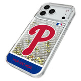 Philadelphia Phillies Personalized EndZone Plus Glitter Phone Case for Apple iPhone