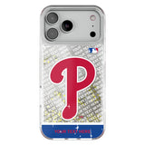 Philadelphia Phillies Personalized EndZone Plus Glitter Phone Case for Apple iPhone