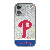 Philadelphia Phillies Personalized EndZone Plus Glitter Phone Case for Apple iPhone