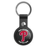 Philadelphia Phillies Personalized Insignia Black Airtag Holder