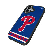 Philadelphia Phillies Personalized Stripe Bump Phone Case for Apple iPhone