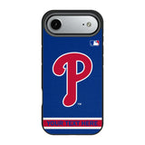 Philadelphia Phillies Personalized Stripe Bump Phone Case for Apple iPhone 17 Series