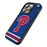 Philadelphia Phillies Personalized Stripe Bump Phone Case for Apple iPhone