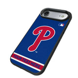 Philadelphia Phillies Personalized Stripe Bump Phone Case for Apple iPhone