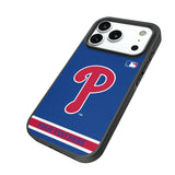 Philadelphia Phillies Personalized Stripe Bump Phone Case for Apple iPhone