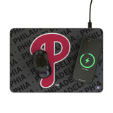 Philadelphia Phillies Personalized Tilt 15-Watt Wireless Charger and Mouse Pad