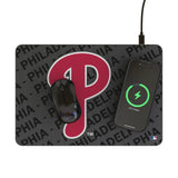 Philadelphia Phillies Personalized Tilt 15-Watt Wireless Charger and Mouse Pad