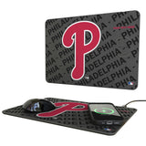 Philadelphia Phillies Personalized Tilt 15-Watt Wireless Charger and Mouse Pad
