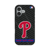 Philadelphia Phillies Personalized Tilt Bump Phone Case for Apple iPhone 17 Series