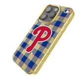 Philadelphia Phillies Plaid Bling Phone Case for Apple iPhone