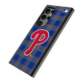 Philadelphia Phillies Plaid MagSafe Compatible Phone Case for Samsung Galaxy