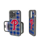 Philadelphia Phillies Plaid Soft Touch Phone Case for Apple iPhone