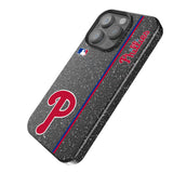 Philadelphia Phillies Sidebar Black Bling Phone Case for Apple iPhone