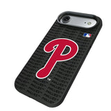 Philadelphia Phillies Text Backdrop Bump Phone Case for Apple iPhone