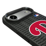 Philadelphia Phillies Text Backdrop Bump Phone Case for Apple iPhone
