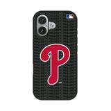 Philadelphia Phillies Text Backdrop Bump Phone Case for Apple iPhone