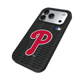 Philadelphia Phillies Text Backdrop Bump Phone Case for Apple iPhone