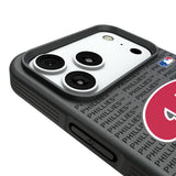 Philadelphia Phillies Text Backdrop Bump Phone Case for Apple iPhone