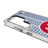 Philadelphia Phillies Text Backdrop Clear Phone Case for Samsung Galaxy