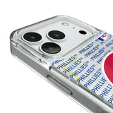 Philadelphia Phillies Text Backdrop Glitter Phone Case for Apple iPhone