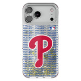 Philadelphia Phillies Text Backdrop Glitter Phone Case for Apple iPhone
