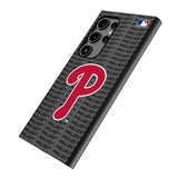 Philadelphia Phillies Text Backdrop MagSafe Compatible Phone Case for Samsung Galaxy