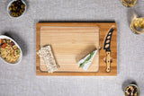 Arkansas Razorbacks Football Field - Icon Glass Top Cutting Board & Knife Set
