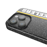 Pittsburgh Steelers 1961 Historic Collection Sidebar Black Bling Phone Case for Apple iPhone