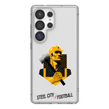 Pittsburgh Steelers Deco Clear Phone Case for Samsung Galaxy