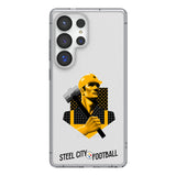 Pittsburgh Steelers Deco Clear Phone Case for Samsung Galaxy