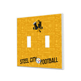 Pittsburgh Steelers Deco Hidden-Screw Light Switch Plate