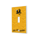 Pittsburgh Steelers Deco Hidden-Screw Light Switch Plate