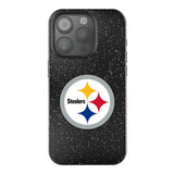 Pittsburgh Steelers Linen Black Bling Phone Case for Apple iPhone