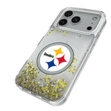 Pittsburgh Steelers Linen Glitter Phone Case for Apple iPhone