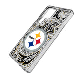 Pittsburgh Steelers Paisley Clear Phone Case for Samsung Galaxy