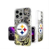 Pittsburgh Steelers Paisley Glitter Phone Case for Apple iPhone