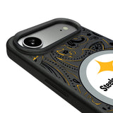Pittsburgh Steelers Paisley MagSafe Compatible Phone Case for Apple iPhone