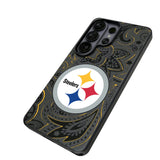 Pittsburgh Steelers Paisley MagSafe Compatible Phone Case for Samsung Galaxy 26 Series