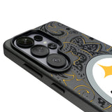 Pittsburgh Steelers Paisley MagSafe Compatible Phone Case for Samsung Galaxy 26 Series