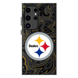Pittsburgh Steelers Paisley MagSafe Compatible Phone Case for Samsung Galaxy