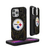 Pittsburgh Steelers Paisley Rugged Phone Case for Apple iPhone