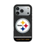 Pittsburgh Steelers Personalized EndZone Plus Bump Phone Case for Apple iPhone
