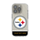 Pittsburgh Steelers Personalized EndZone Plus Clear Phone Case for Apple iPhone