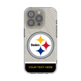 Pittsburgh Steelers Personalized EndZone Plus Clear Phone Case for Apple iPhone