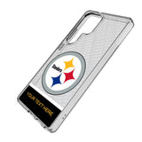 Pittsburgh Steelers Personalized EndZone Plus Clear Phone Case for Samsung Galaxy