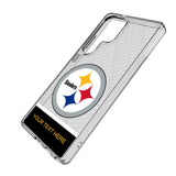Pittsburgh Steelers Personalized EndZone Plus Clear Phone Case for Samsung Galaxy
