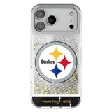 Pittsburgh Steelers Personalized EndZone Plus Glitter Phone Case for Apple iPhone